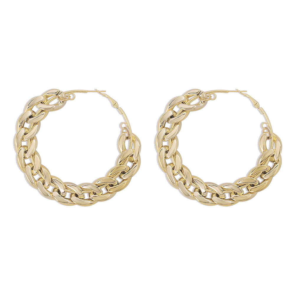 Large Gold Hoop Earrings