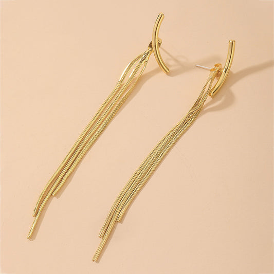 Gold Dangling Earrings