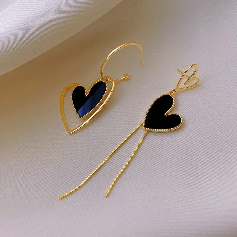 Gold Heart Shaped Earrings