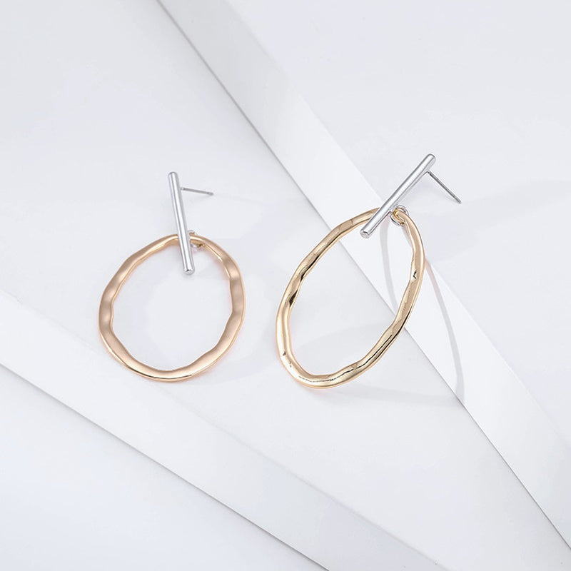 Oval Rated Two Tone Earrings