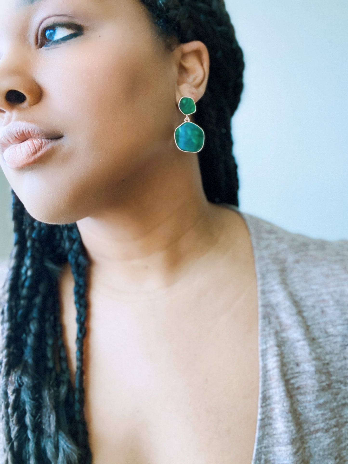 Emerald Drop Earrings