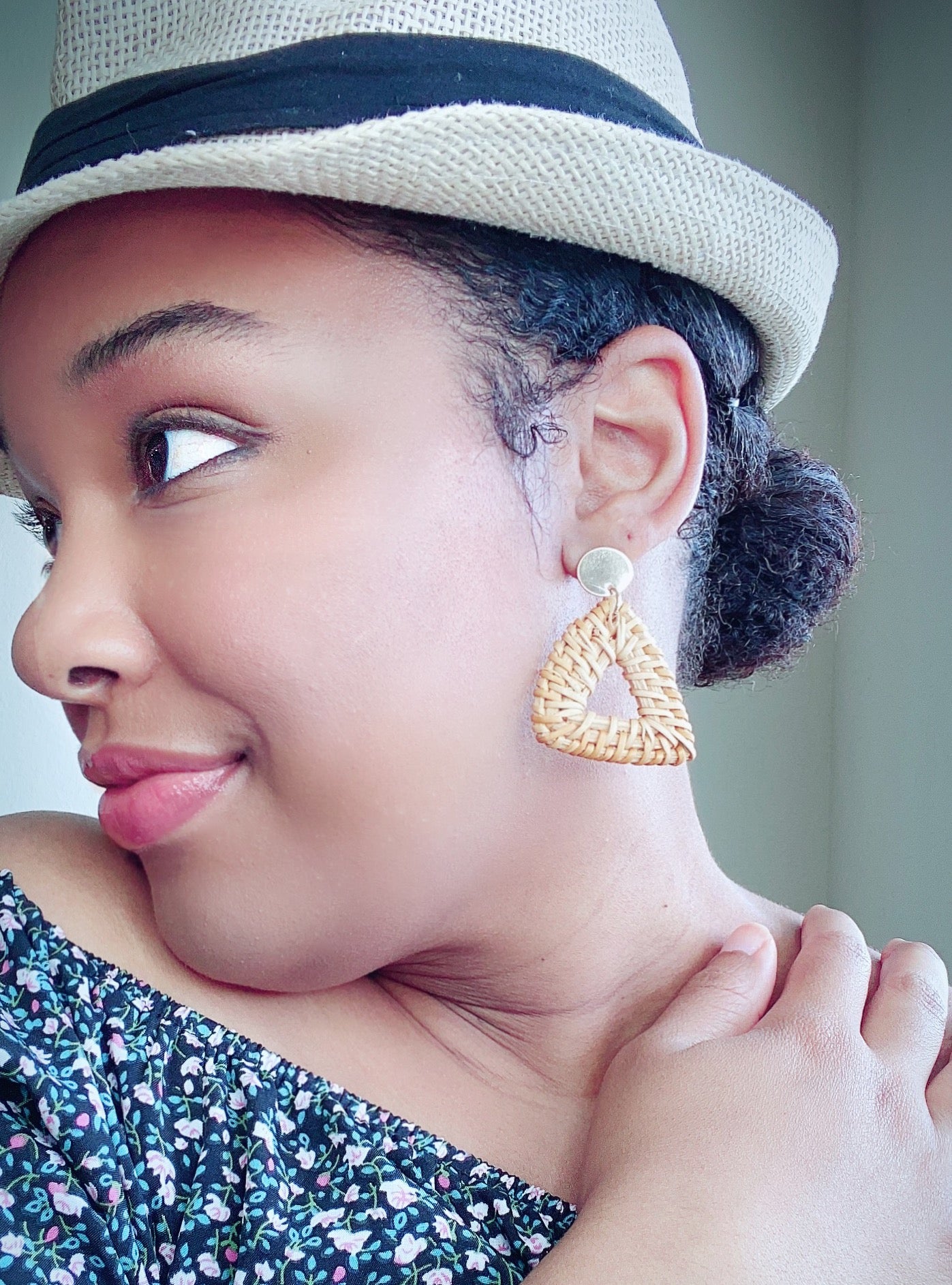 Rattan Weave Earrings