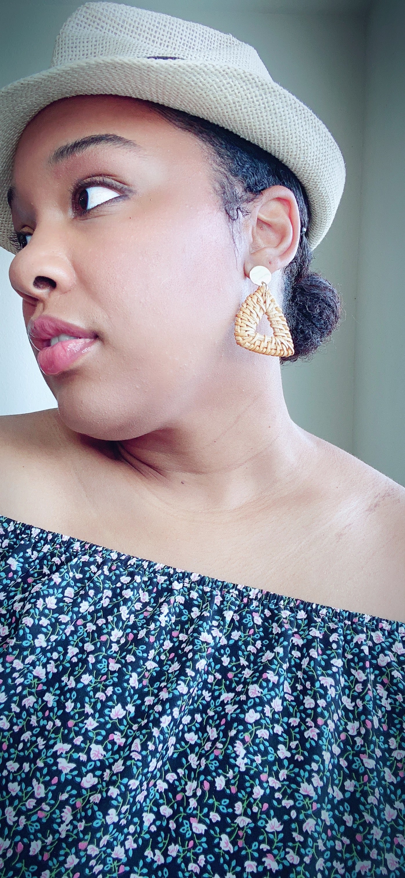 Rattan Weave Earrings